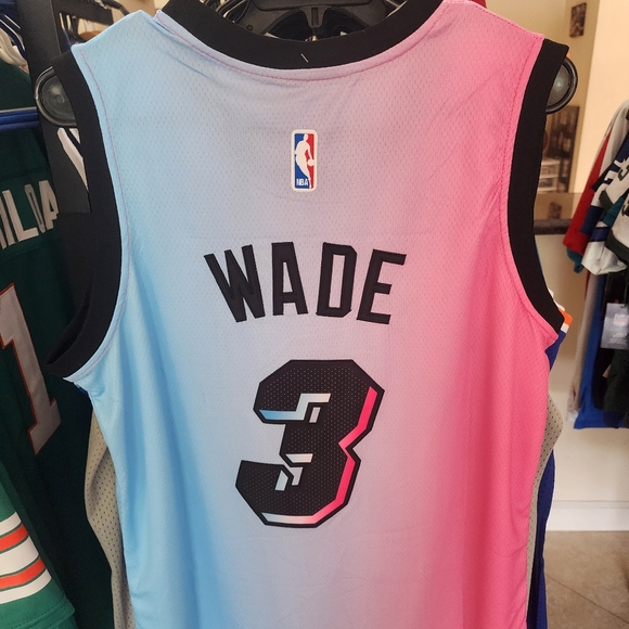 DWYANE WADE MIAMI HEAT VICE NIGHTS JERSEY - Picture 2 of 6